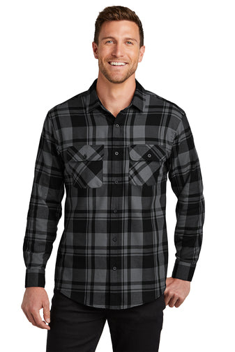 Plaid Flannel Shirt- W668
