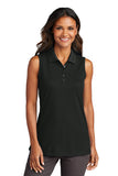 Ladies Dry Zone® UV Micro-Mesh Sleeveless Polo- LK110SV