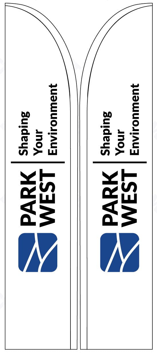 DOUBLE SIDED 15' FLAGS