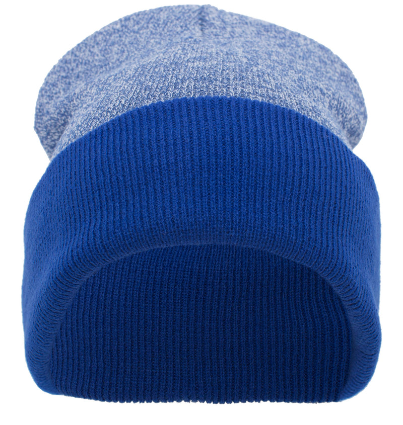 HEATHER TWO-TONE CUFF BEANIE: 651K