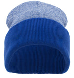 HEATHER TWO-TONE CUFF BEANIE: 651K