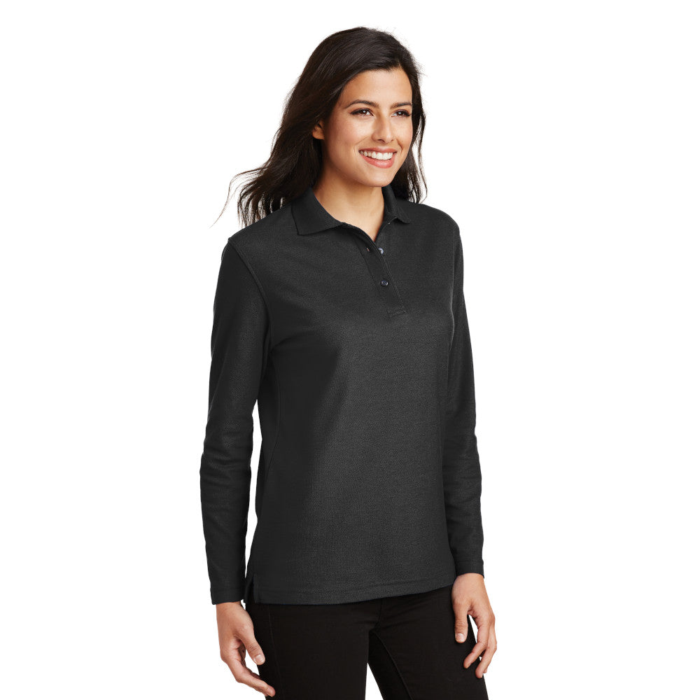 LADIES LONG SLEEVE POLO: L500LS