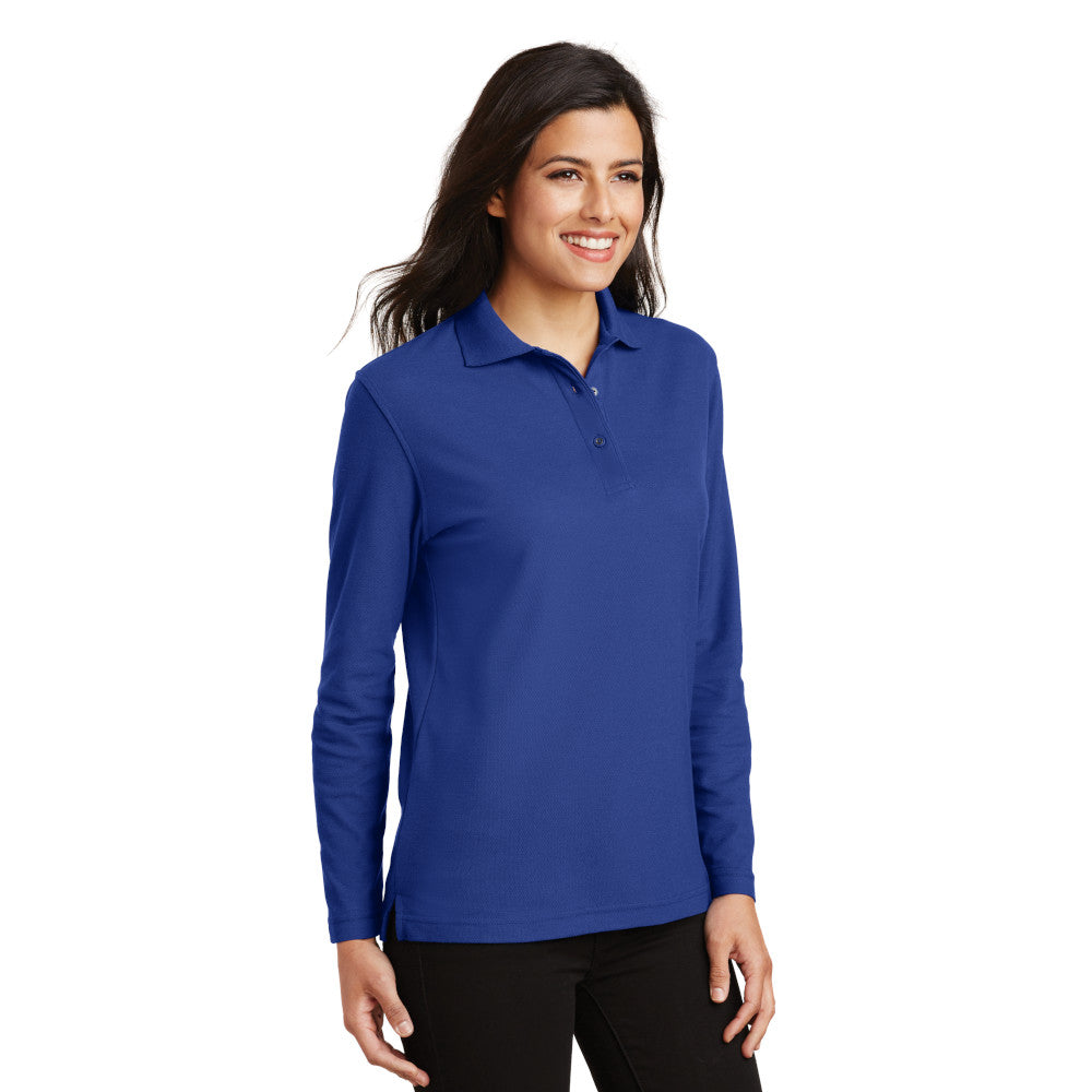 LADIES LONG SLEEVE POLO: L500LS
