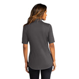 LADIES SHORT SLEEVE BUTTON UP: LK682