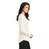LADIES LONG SLEEVE BUTTON-FRONT BLOUSE: LW700