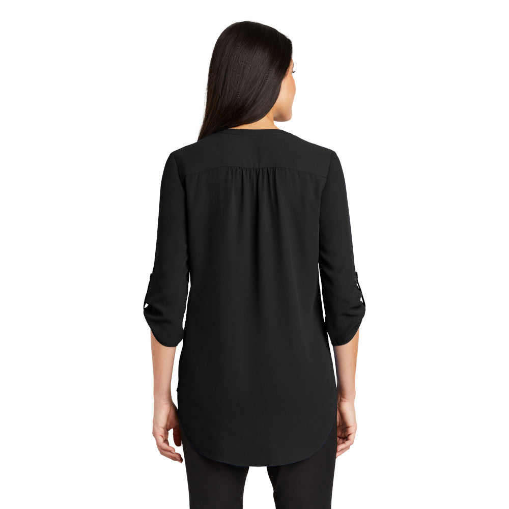 LADIES 3/4-SLEEVE TUNIC BLOUSE: LW701