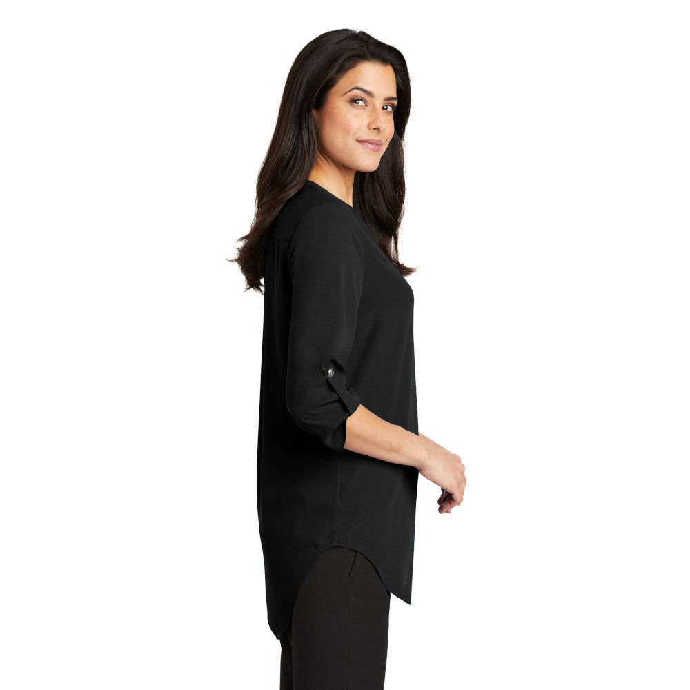 LADIES 3/4-SLEEVE TUNIC BLOUSE: LW701
