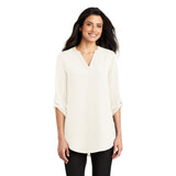 LADIES 3/4-SLEEVE TUNIC BLOUSE: LW701