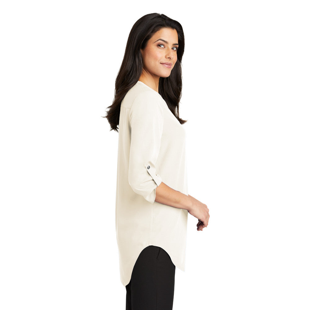 LADIES 3/4-SLEEVE TUNIC BLOUSE: LW701