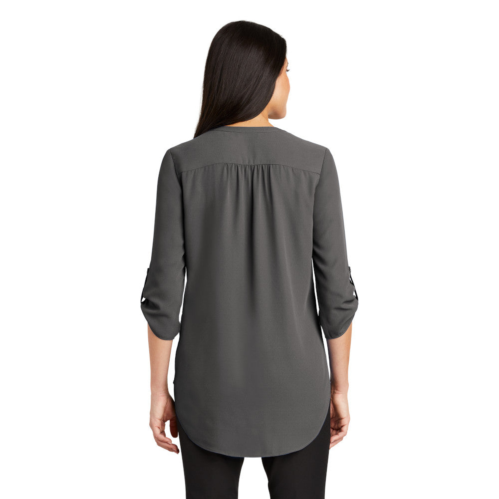 LADIES 3/4-SLEEVE TUNIC BLOUSE: LW701