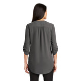 LADIES 3/4-SLEEVE TUNIC BLOUSE: LW701