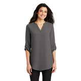 LADIES 3/4-SLEEVE TUNIC BLOUSE: LW701