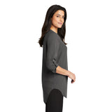 LADIES 3/4-SLEEVE TUNIC BLOUSE: LW701