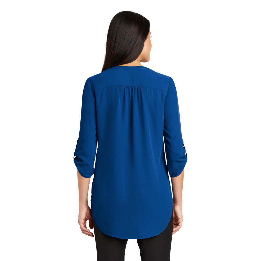 LADIES 3/4-SLEEVE TUNIC BLOUSE: LW701