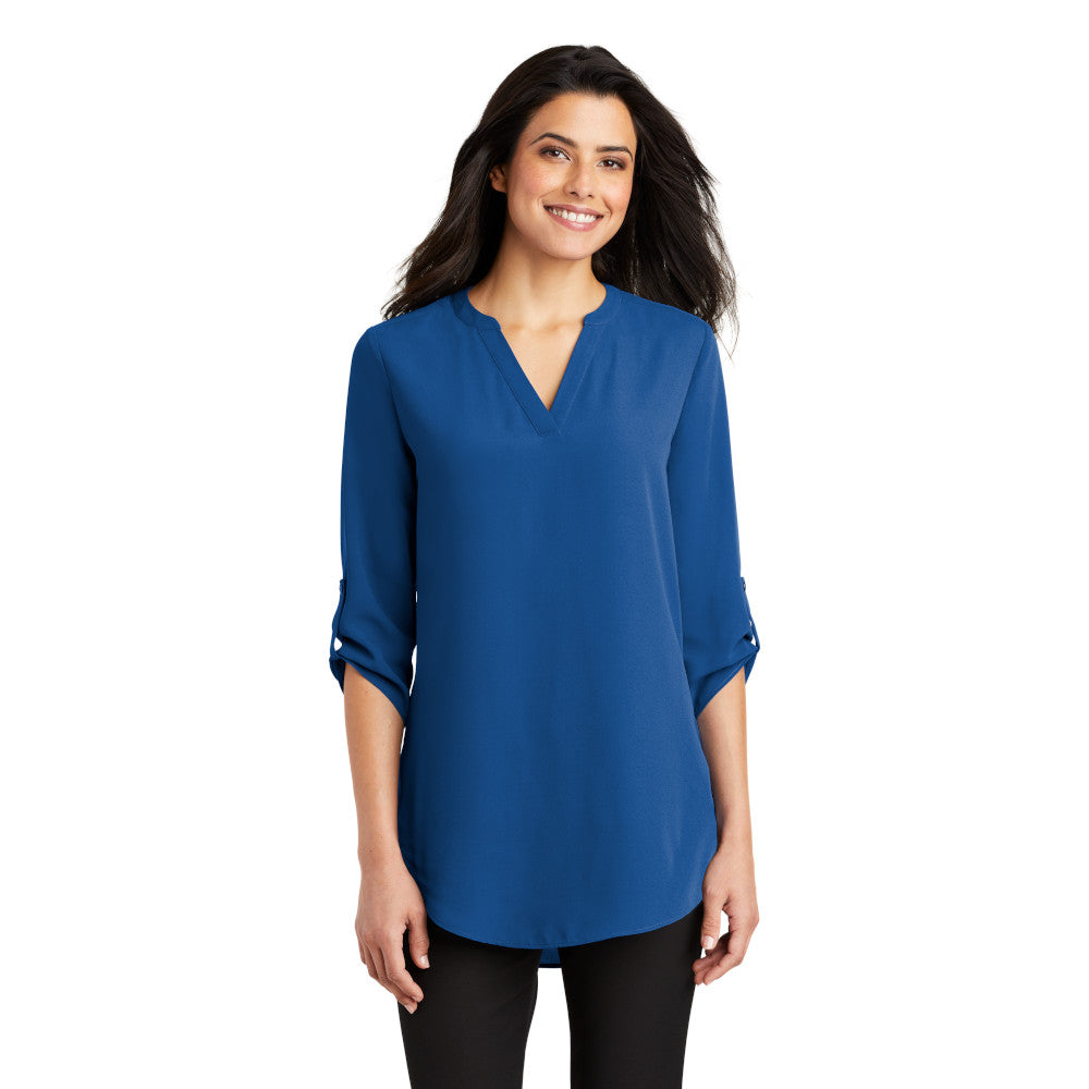 LADIES 3/4-SLEEVE TUNIC BLOUSE: LW701