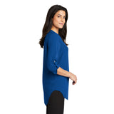 LADIES 3/4-SLEEVE TUNIC BLOUSE: LW701