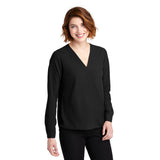 LADIES WRAP BLOUSE: LW702