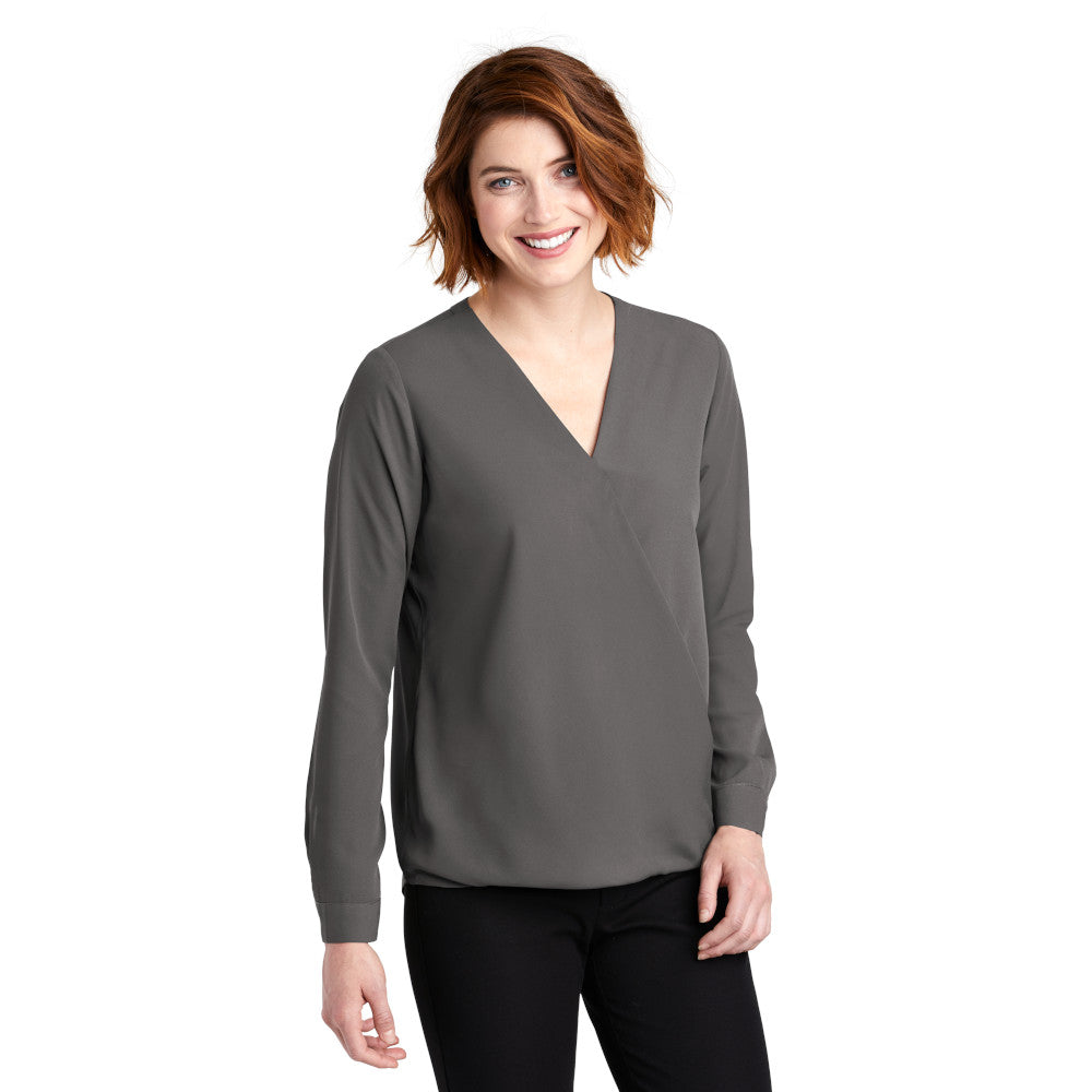 LADIES WRAP BLOUSE: LW702
