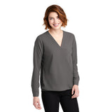 LADIES WRAP BLOUSE: LW702