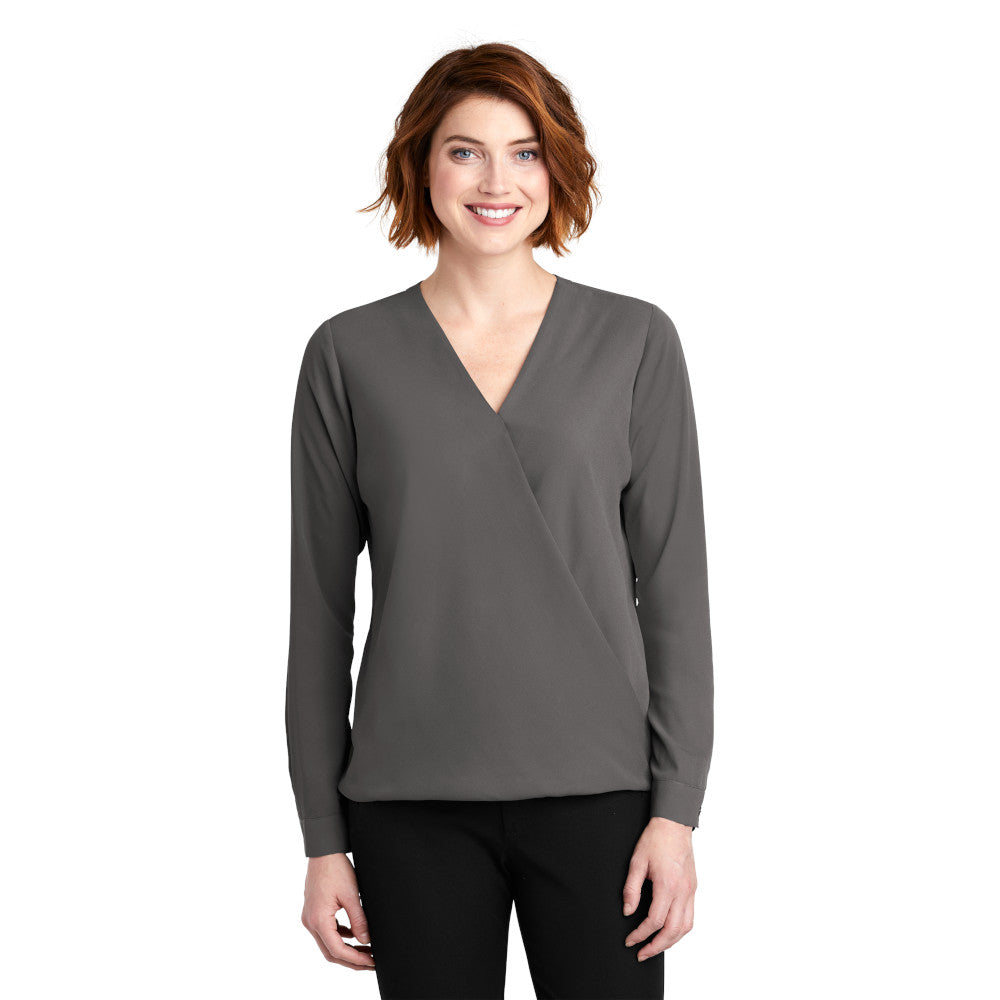 LADIES WRAP BLOUSE: LW702