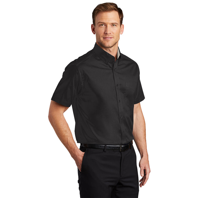 MENS SHORT SLEEVE EASY CARE SHIRT: S508